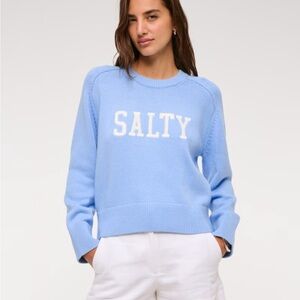 NWOT Abercrombie Beach Blue Salty Sweater